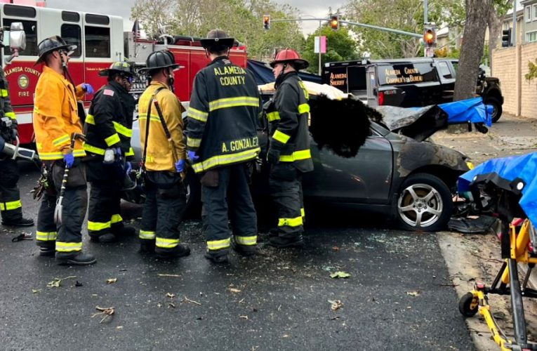 NORTHBOUND I-880 CLOSED TEMPORARILY Due to Car Fire From Shooting Incident in San Leandro