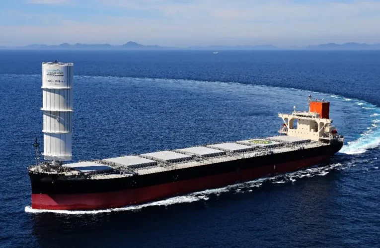 The World’s Largest Wind-Powered Cargo Ship Makes Historic First Atlantic Crossing!