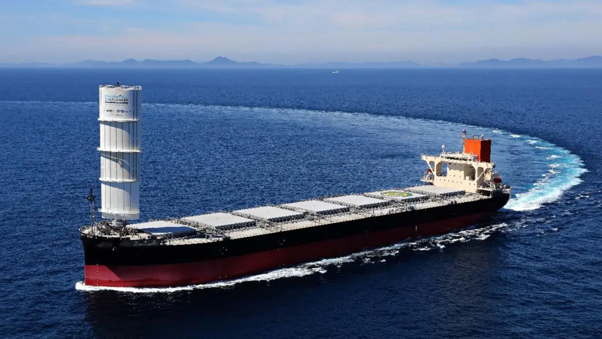 The World’s Largest Wind-Powered Cargo Ship Makes Historic First Atlantic Crossing