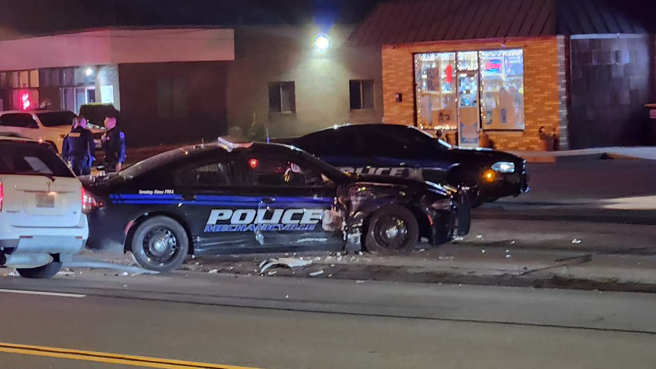 Mechanicville Police Respond to Crash Involving Patrol Vehicle Wednesday Night