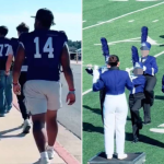 Heartwarming Moment: Football Team Cheers on Rival Marching Band at Texas Competition!