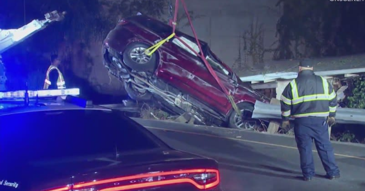 High-Speed Police Chase in Southern California Ends in Crash and 3 Arrests