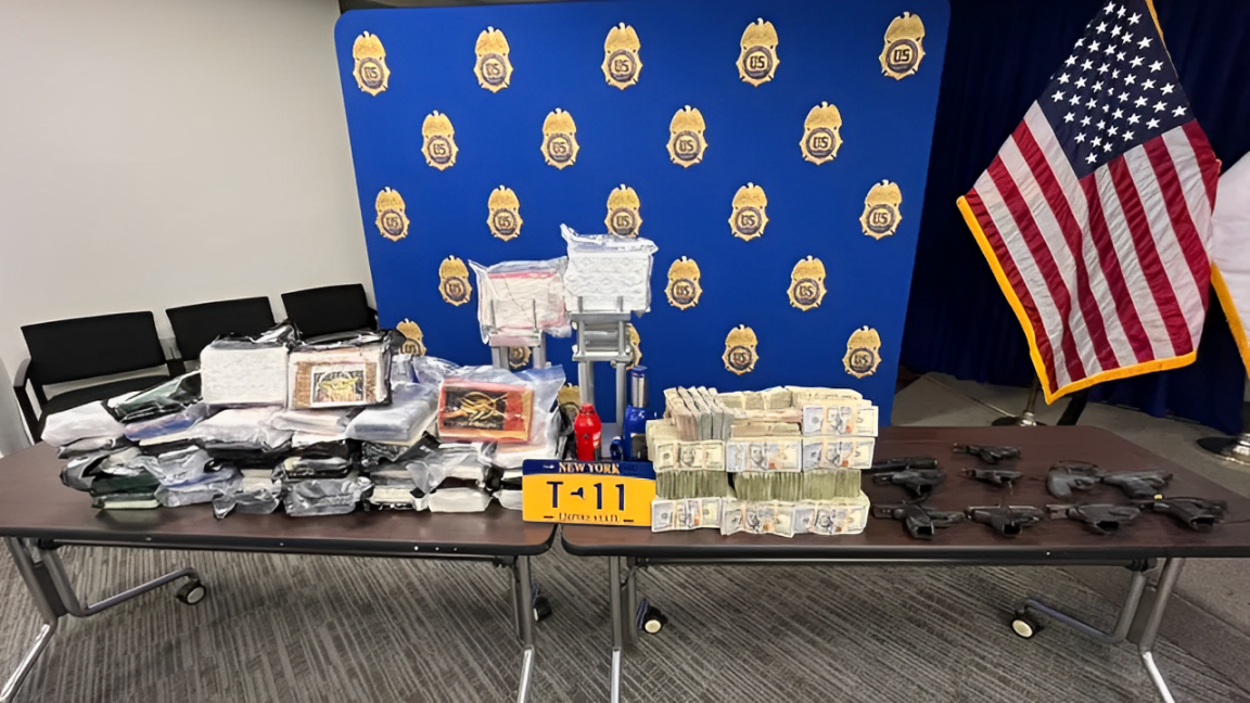 Major Trafficker Arrested in Brooklyn After $420K, 85lbs of Drugs and 8 Guns Seized!